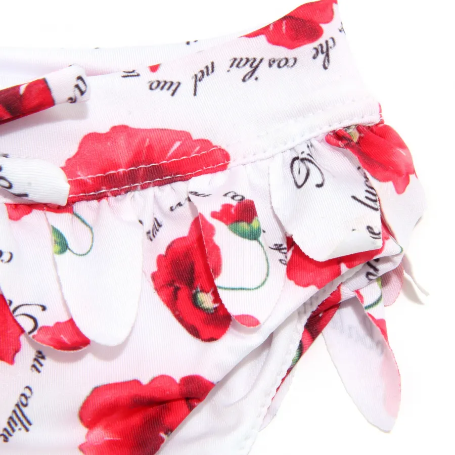 3997S slip mare stampa fiori bimba MONNALISA costume swimwear brief kid