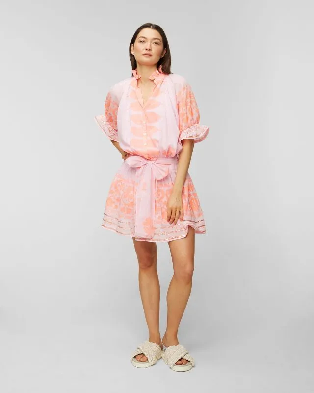 Abito Juliet Dunn Dhaka Print Blouson Dress
