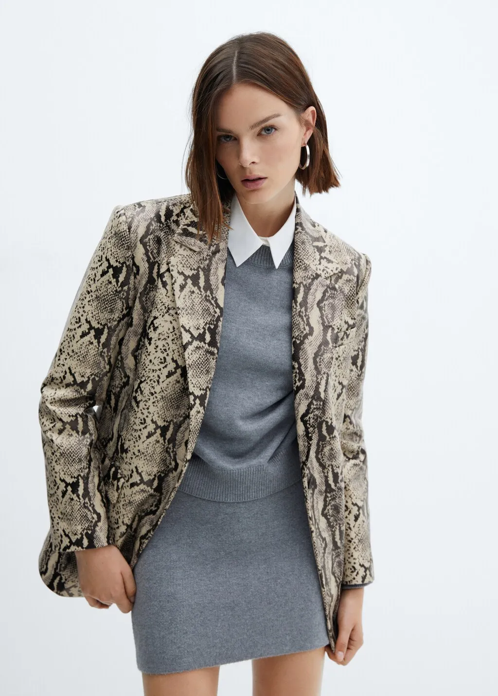 Blazer effetto serpente