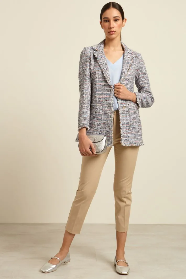 Blazer in stuoia