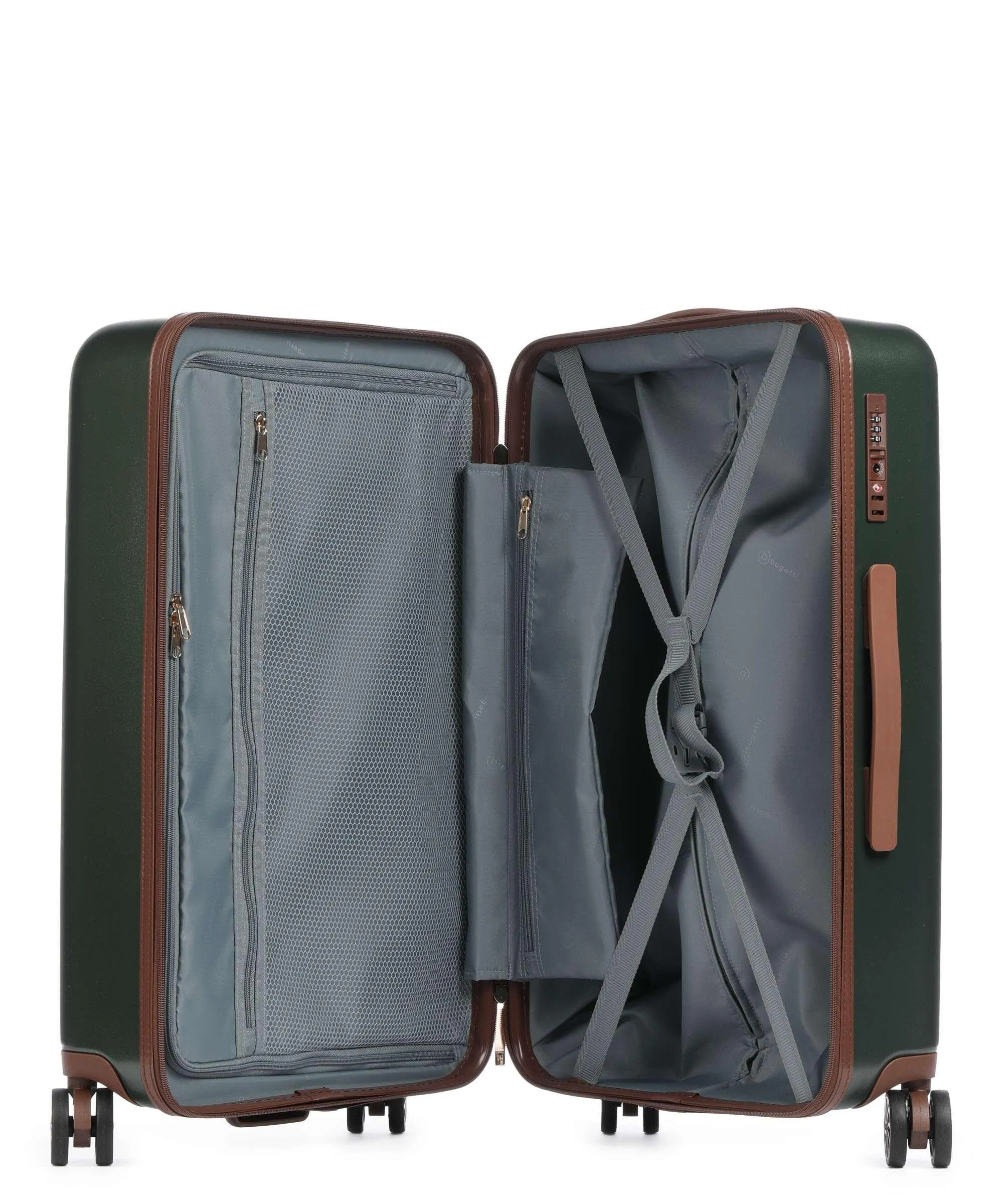  Bugatti Amelia Valigia trolley (4 ruote) verde 66 cm  