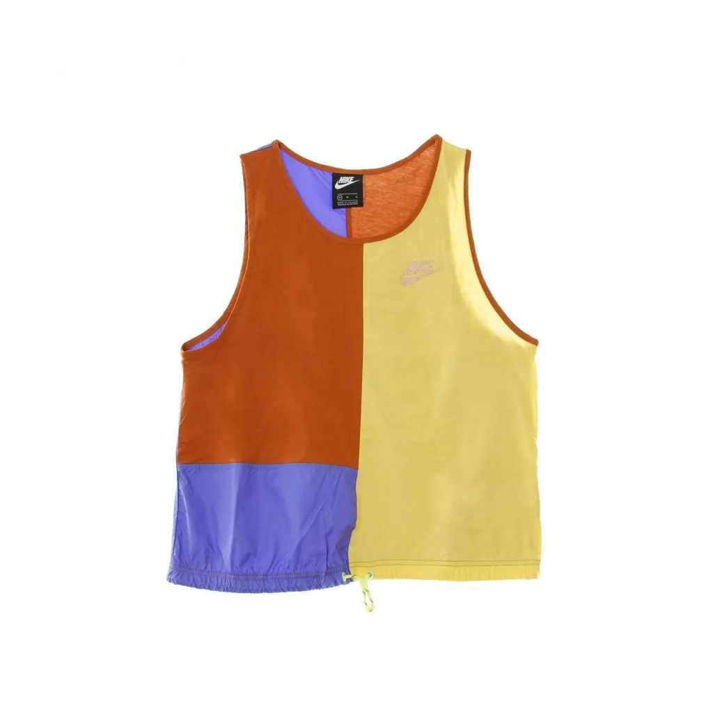 canotta donna icon clash tank DESERT ORANGE/SAPPHIRE/TOPAZ GOLD