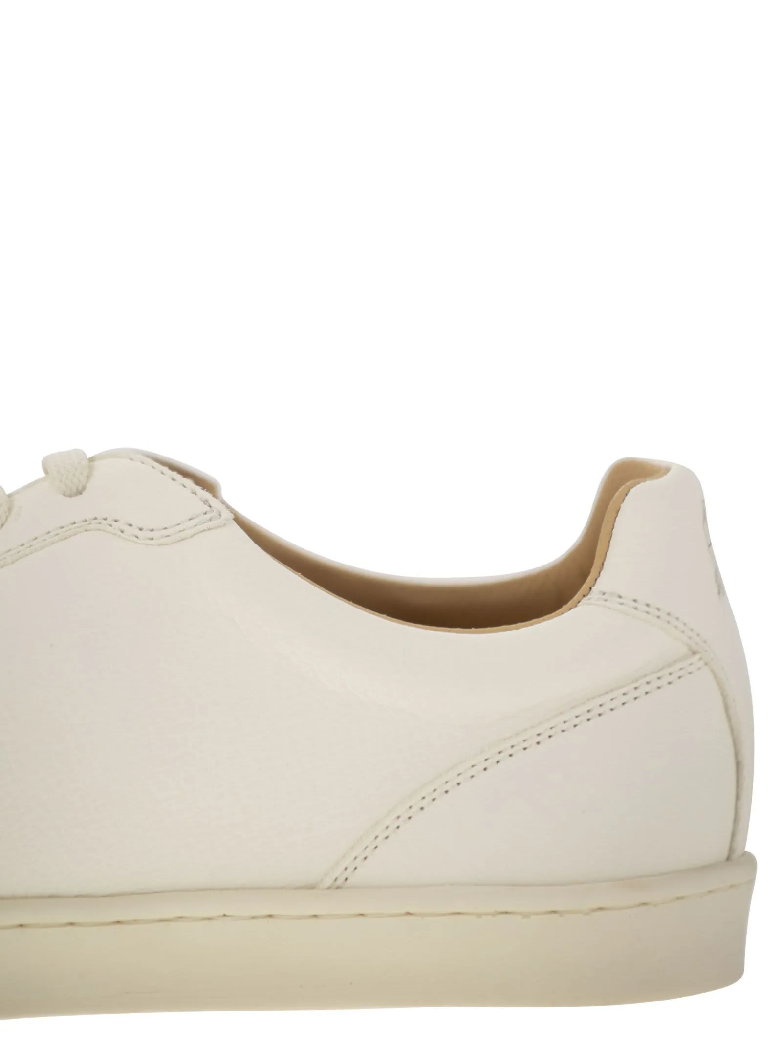 Deerskin trainers with latex sole