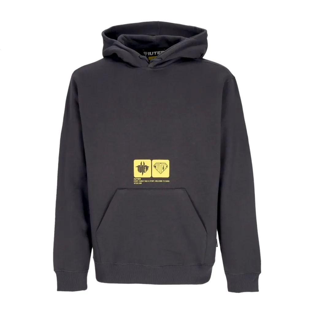 felpa cappuccio uomo tab hoodie ASPHALT