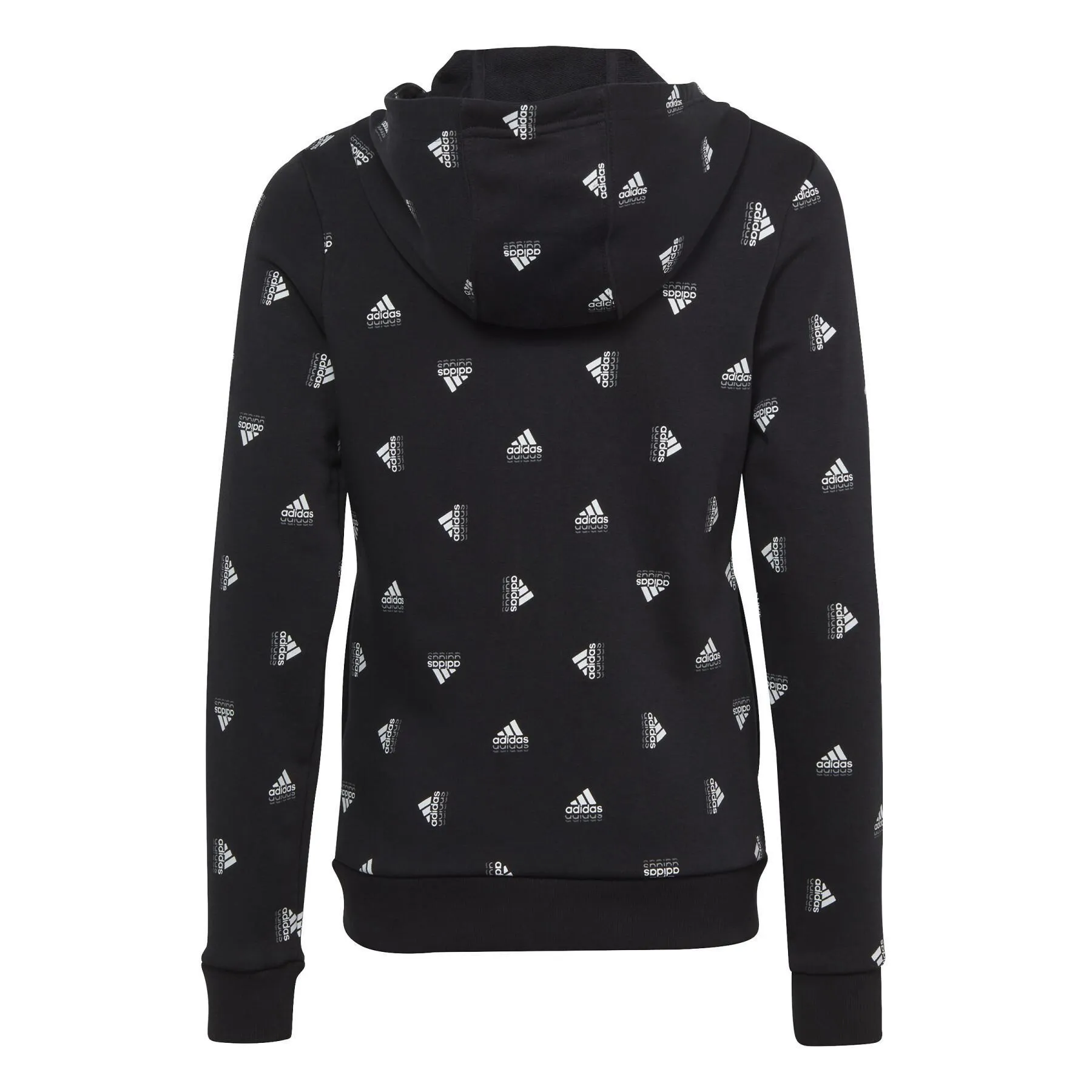 Felpa felpa con cappuccio stampata a zip intera bambina adidas Brand Love