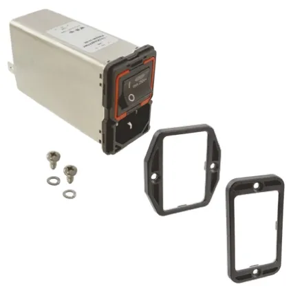 Filtro IEC Schaffner C14 250 V c.a., 2A, Montaggio a pannello