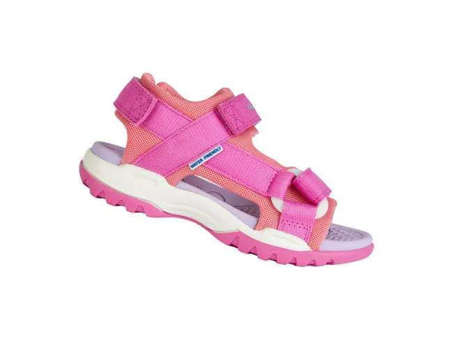 GEOX SCARPE SANDALI BAMBINA JUNIOR ESTATE J450WA 01411 C8N7Q  BOREALIS GIRL FUCSIA - CORALLO CHIARO