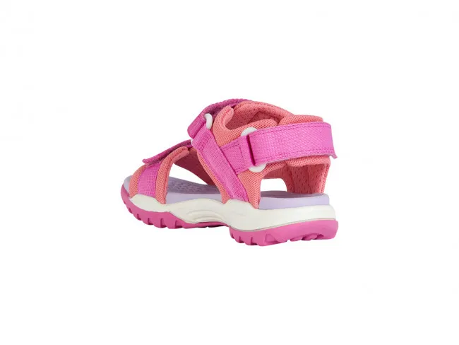 GEOX SCARPE SANDALI BAMBINA JUNIOR ESTATE J450WA 01411 C8N7Q  BOREALIS GIRL FUCSIA - CORALLO CHIARO