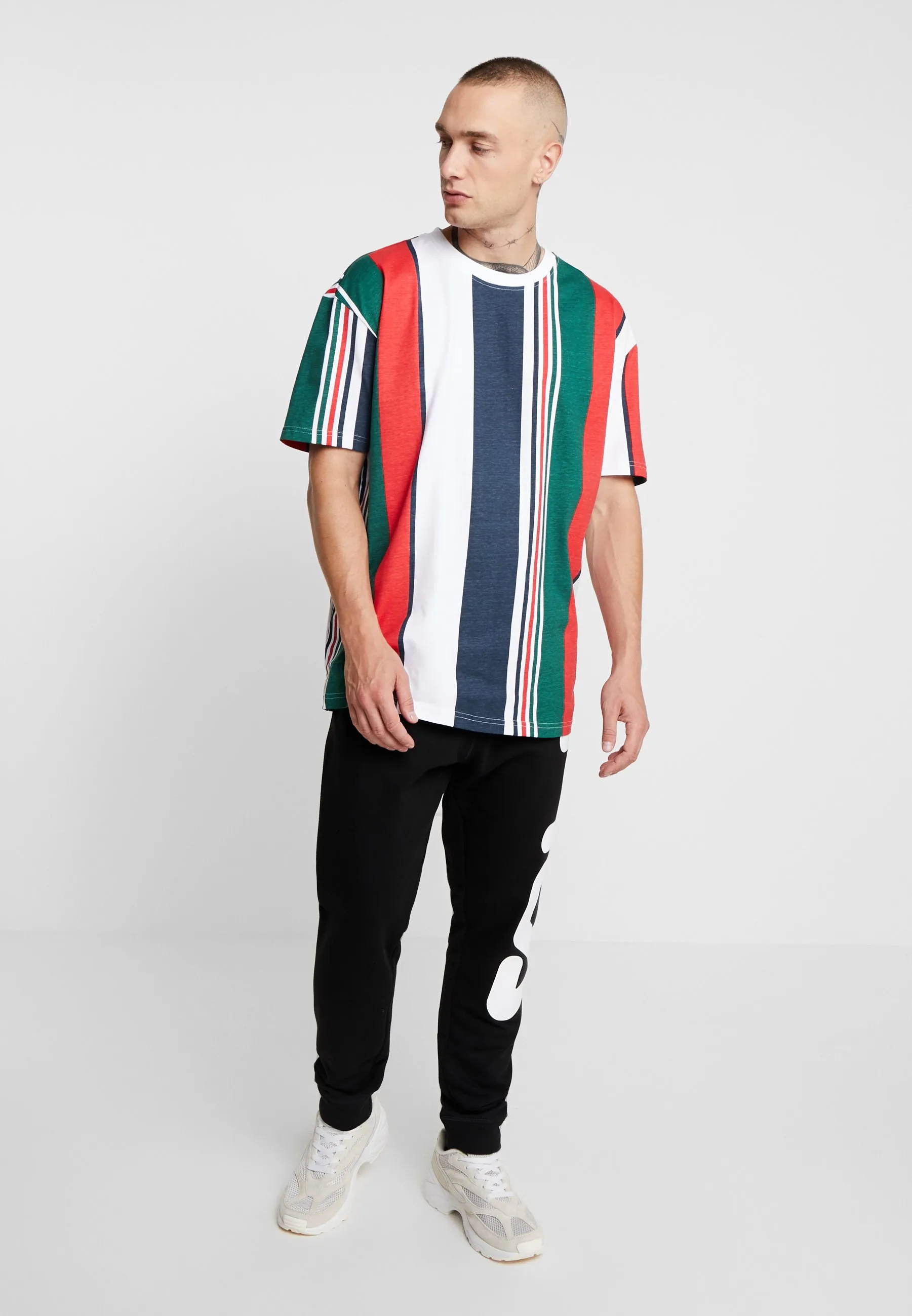 HEAVY OVERSIZED BIG STRIPE TEE - T-shirt con stampa