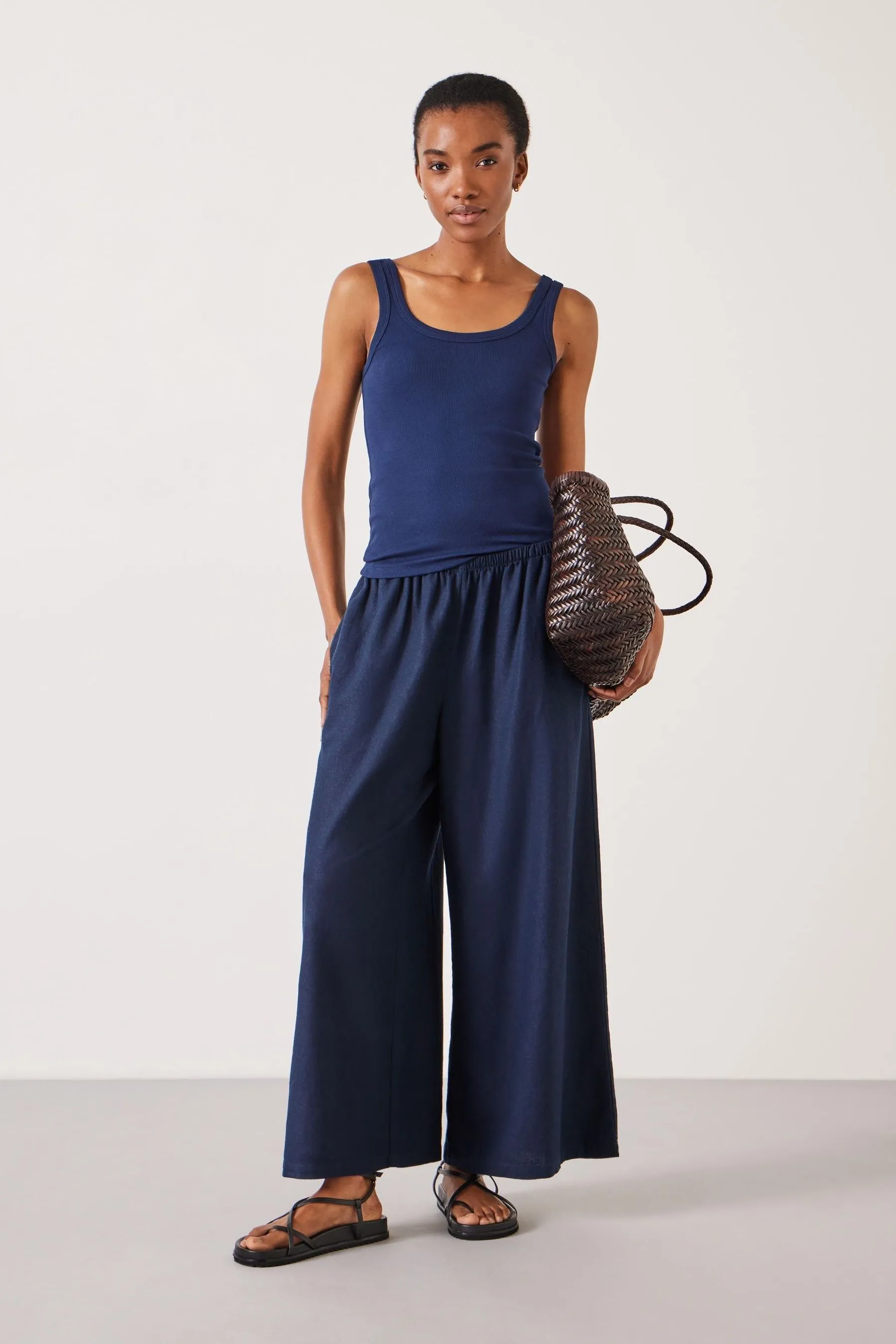 Hush Melissa - Blend Pantaloni ampi in lino    