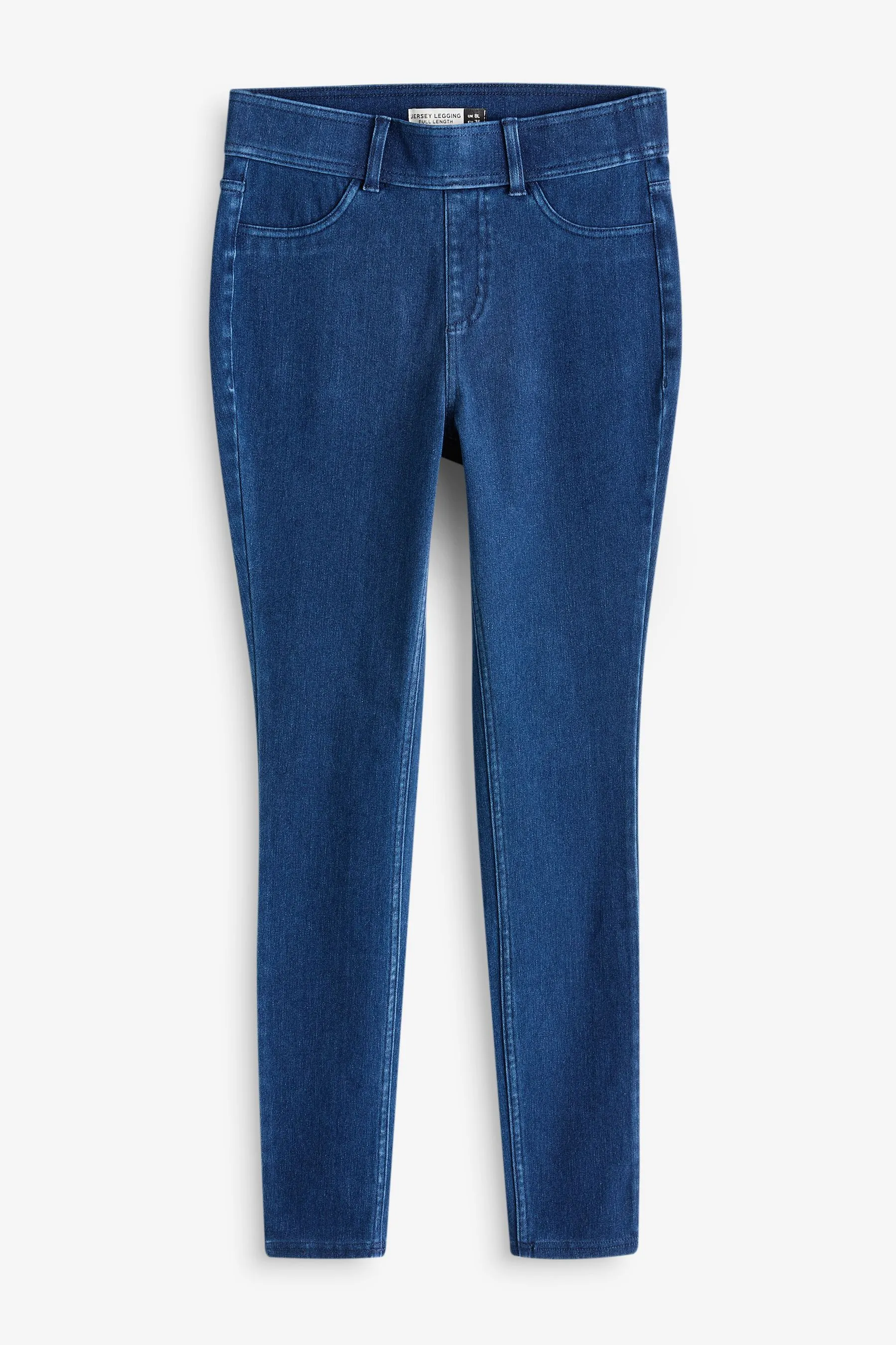 Leggings in denim e jersey    
