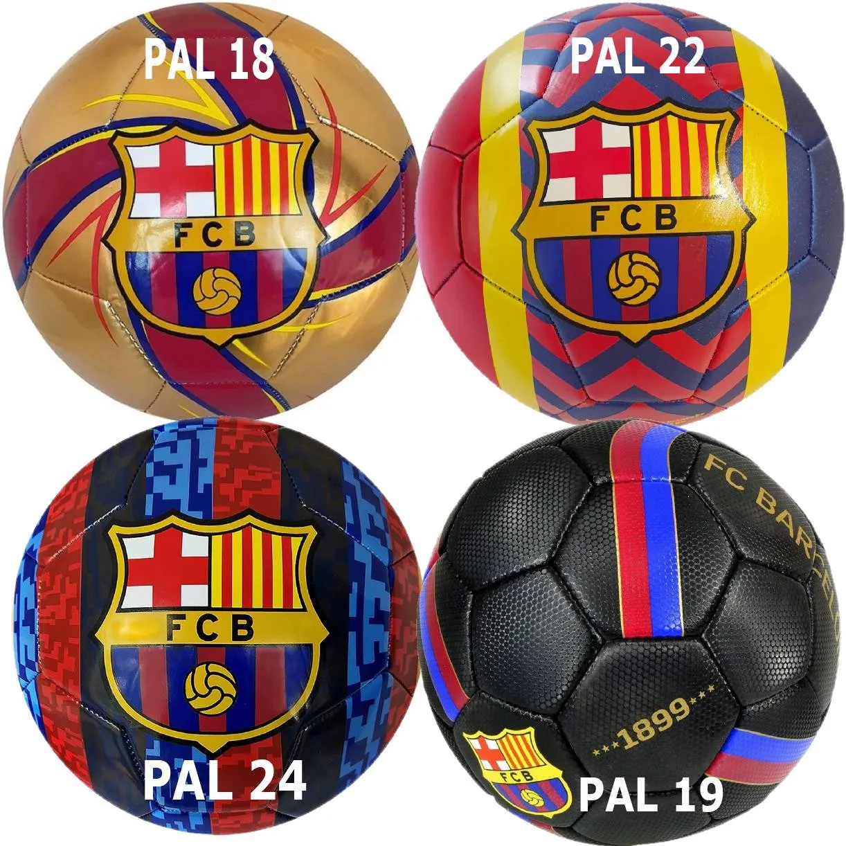 Pallone Da Calcio FCB Barcellona Palloni Misura 5 Barca PS 19671-BASE