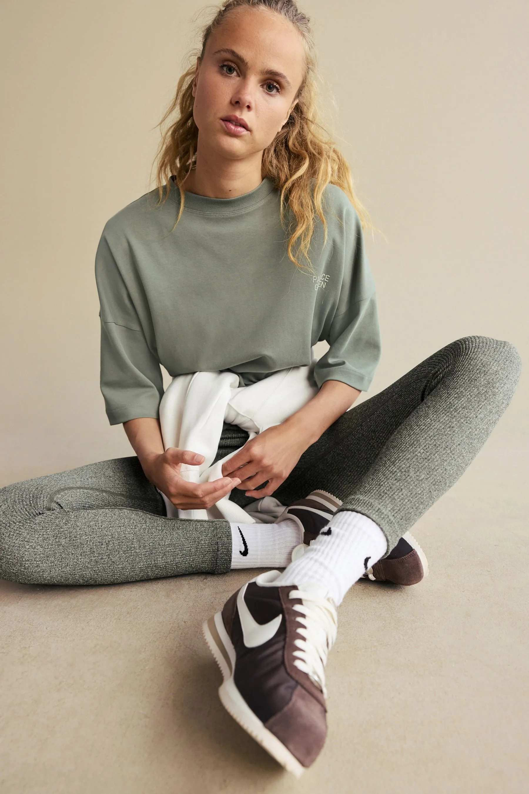 Ribbed Seamless High Waist Leggings    