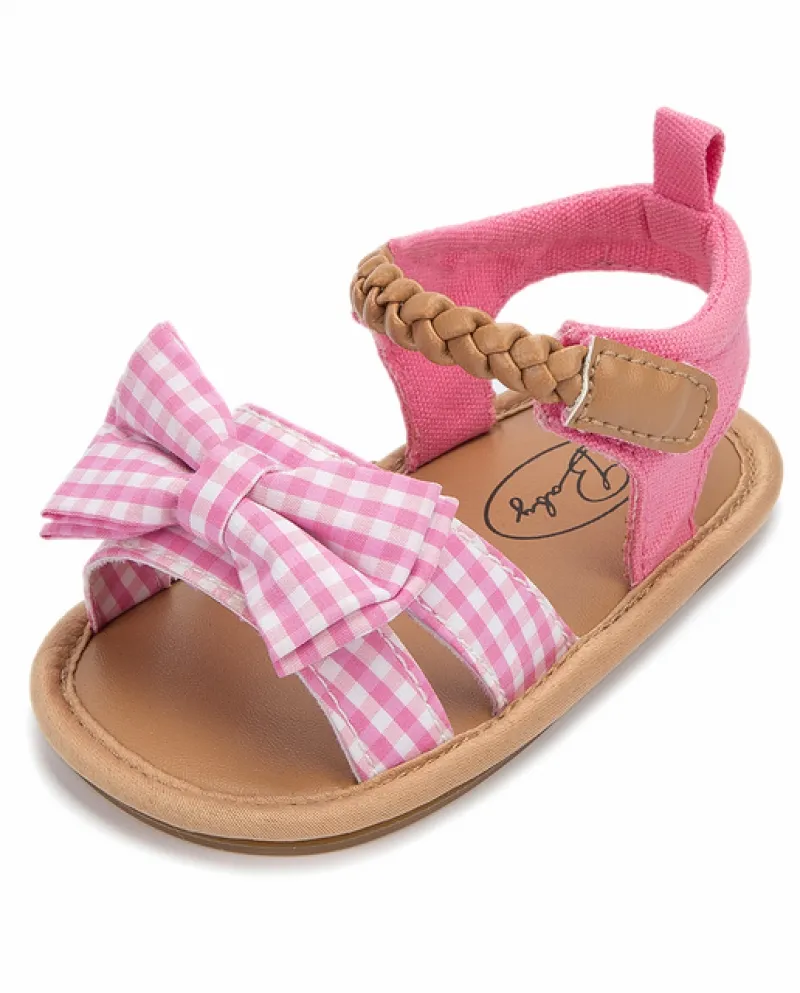 Scarpette da neonato per bambina Sandali con suola morbida antiscivolo Bowkno estivo