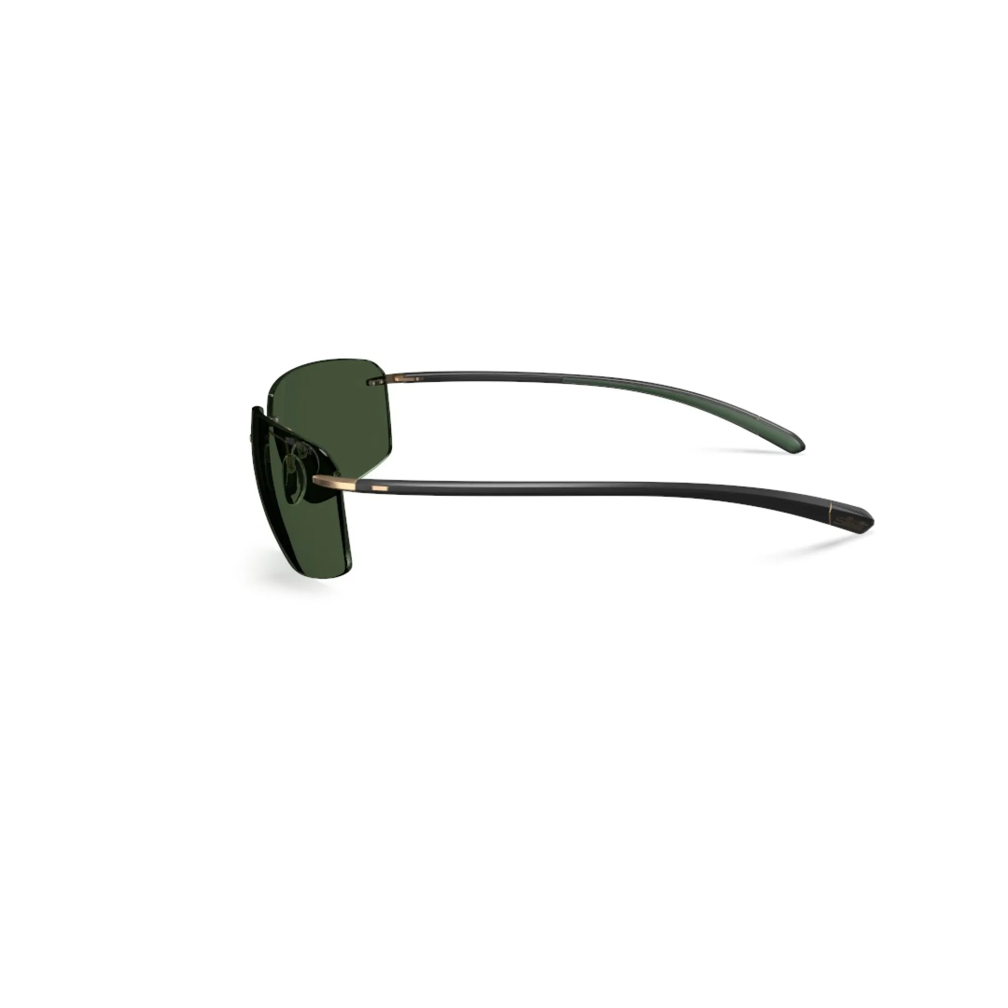   Silhouette 8727 Streamline Collection Biscayne Bay 7630 Nero - Verde Pino | Occhiale Da Sole Uomo 
