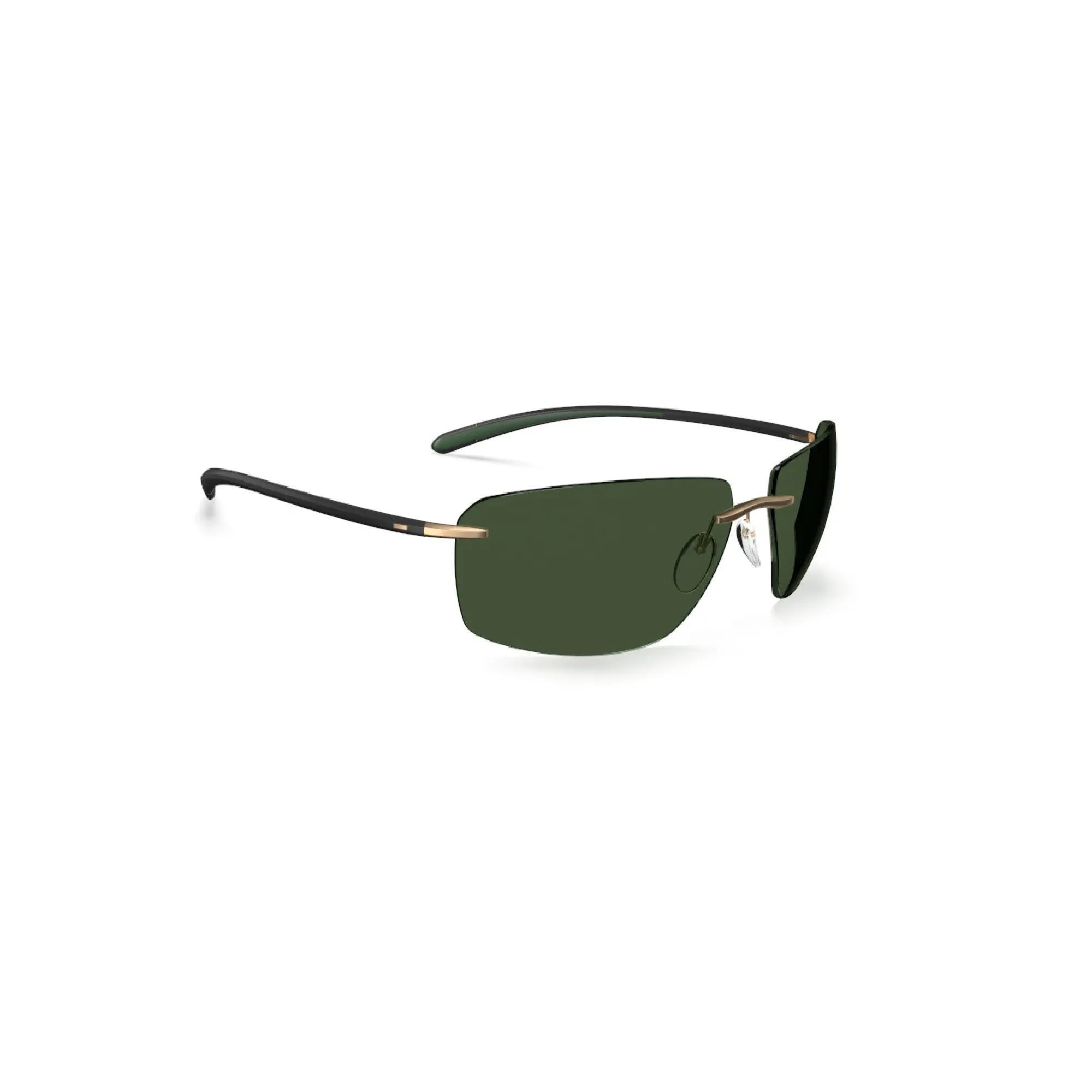   Silhouette 8727 Streamline Collection Biscayne Bay 7630 Nero - Verde Pino | Occhiale Da Sole Uomo 