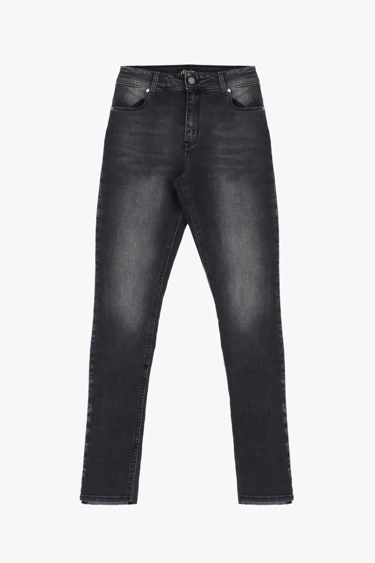  Slim-fit jeans with faded details    