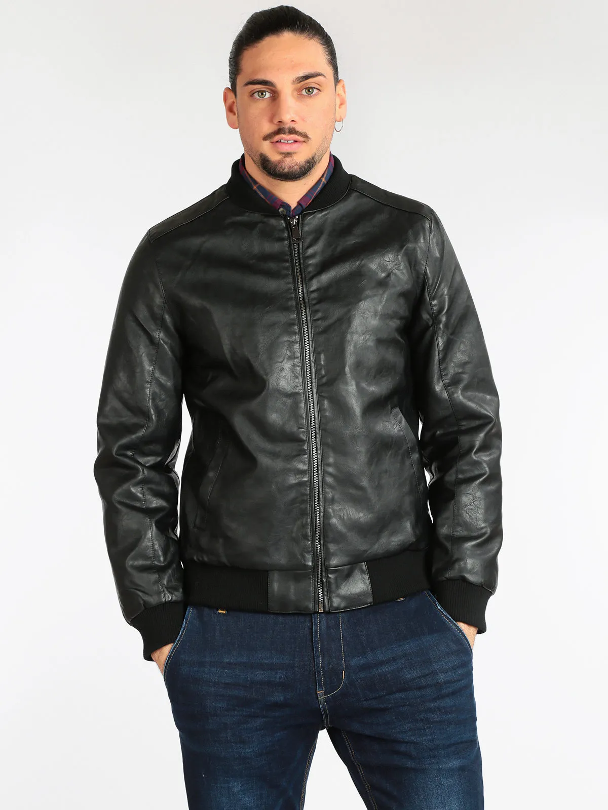 Solada Blouson homme simili cuir