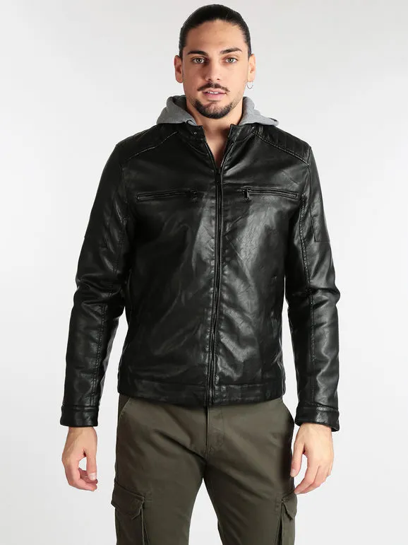 Solada Blouson similicuir matelassé homme