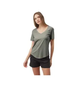 Tentree Treeblend V-neck da donna (verde agave)